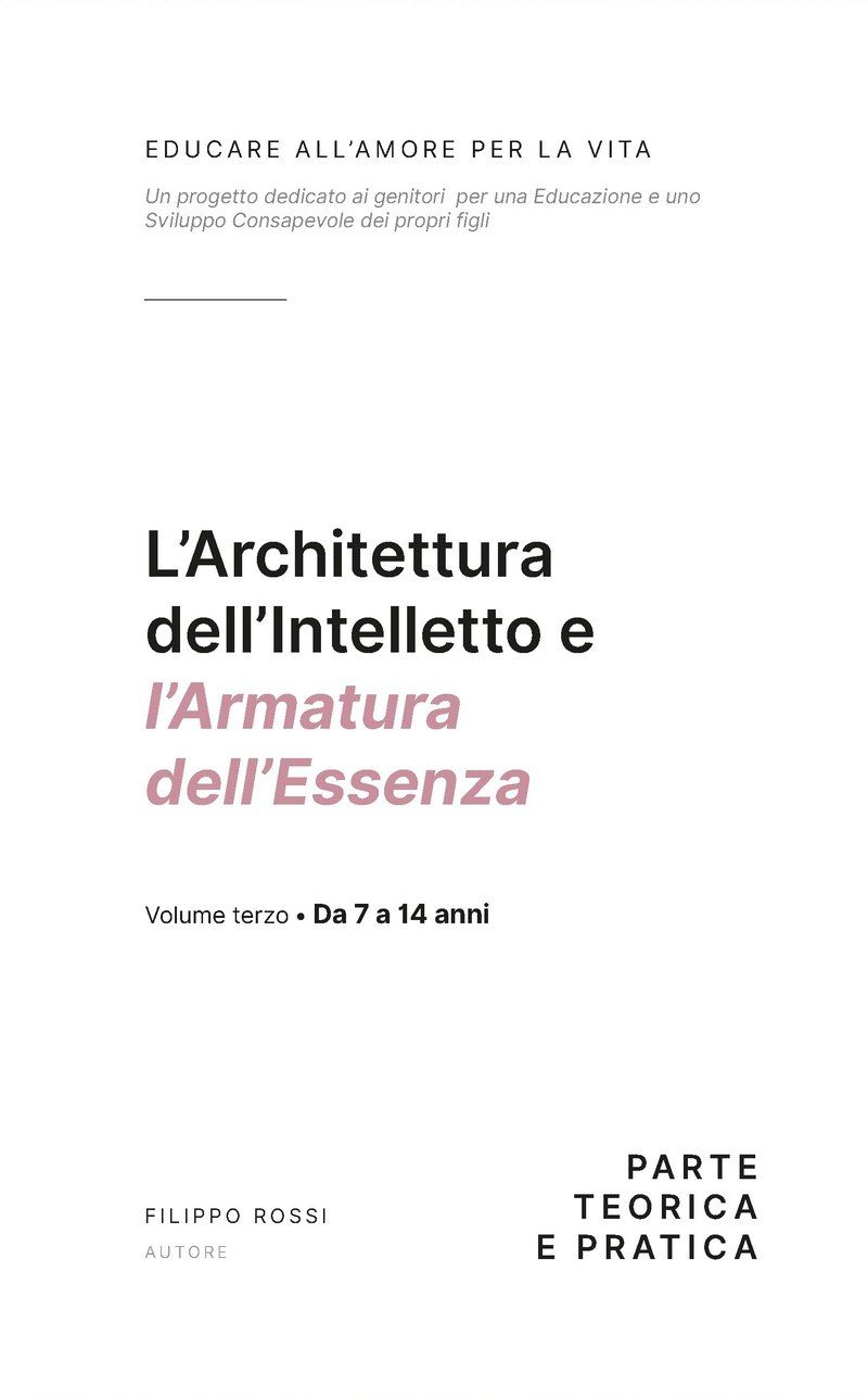 Portada del libro L'Architettura dell'Intelletto e l'Armatura dell'Essenza
