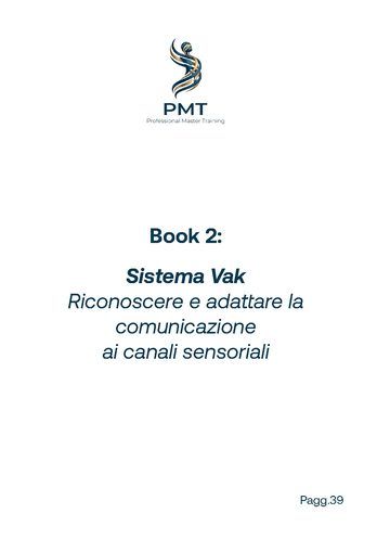 Cover of Book 2: Sistema Vak Riconoscere e adattare la comunicazione ai canali sensoriali