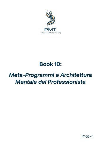 Cover of Book 10: Meta-Programmi e Architettura Mentale del Professionista