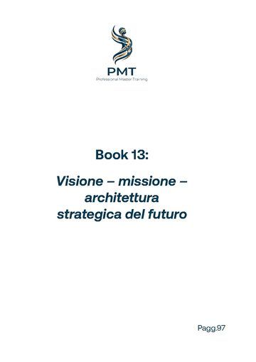 Cover of Book 13: Visione–missione–architettura strategica del futuro