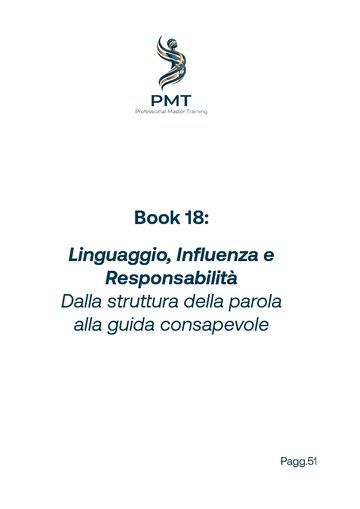 Cover of Book 18: Linguaggio, Influenza e Responsabilità Dalla struttura della parola alla guida consapevole