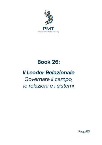 Cover of Book 26: Il Leader Relazionale Governare il campo, le relazioni e i sistemi